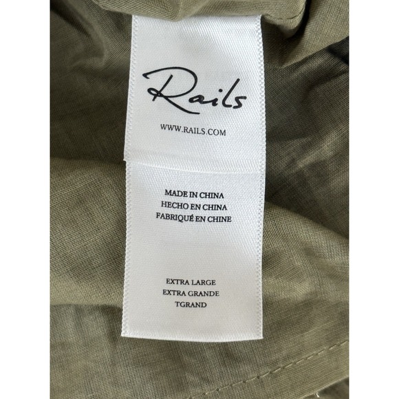 NWT Rails Darlene Eyelet Dress XL Cottage Western Ruffle Cotton Embroidered $278 - Picture 5 of 9